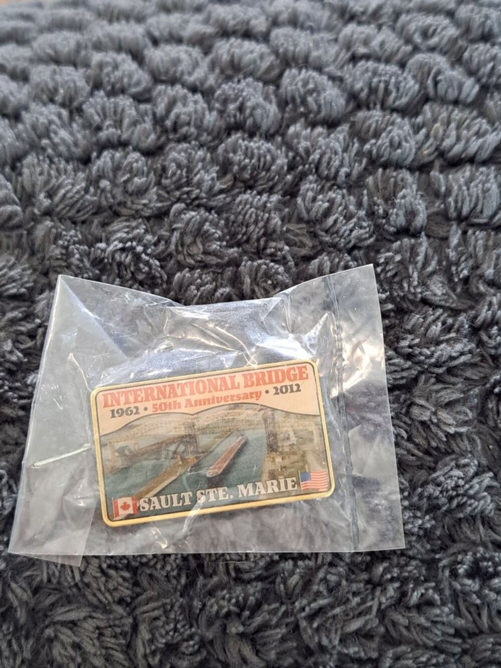 New International Bridge 1962-2012 50th Anniversary Sault Ste. Marie Lapel Pin - Picture 3 of 6
